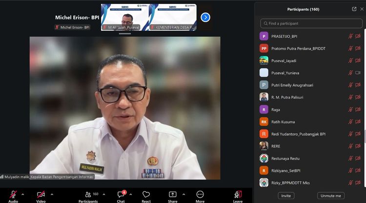 Kepala BPI Buka Rapat Survei Tata Kelola Organisasi Kemendes PDT